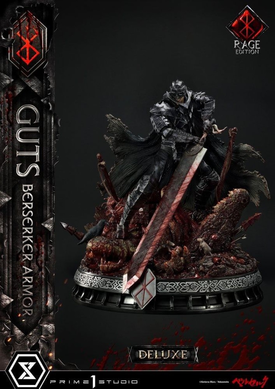 Shop Prime 1 Studio Premium Statues | Berserk - Guts Statue - Berserker Armor Version / Rage Edition - Deluxe Version: Prime 1 Studio