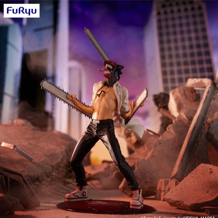 Shop Furyu Anime Prize Figures | Chainsaw Man Exceed Creative - Chainsaw Man Statue: Furyu