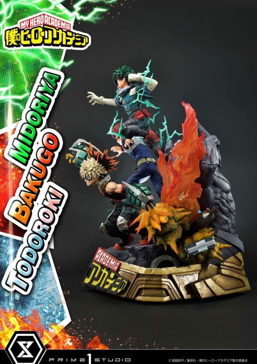 Shop Prime 1 Studio Premium Statuen | My Hero Academia - Midoriya, Bakugo & Todoroki Statue: Prime 1 Studio