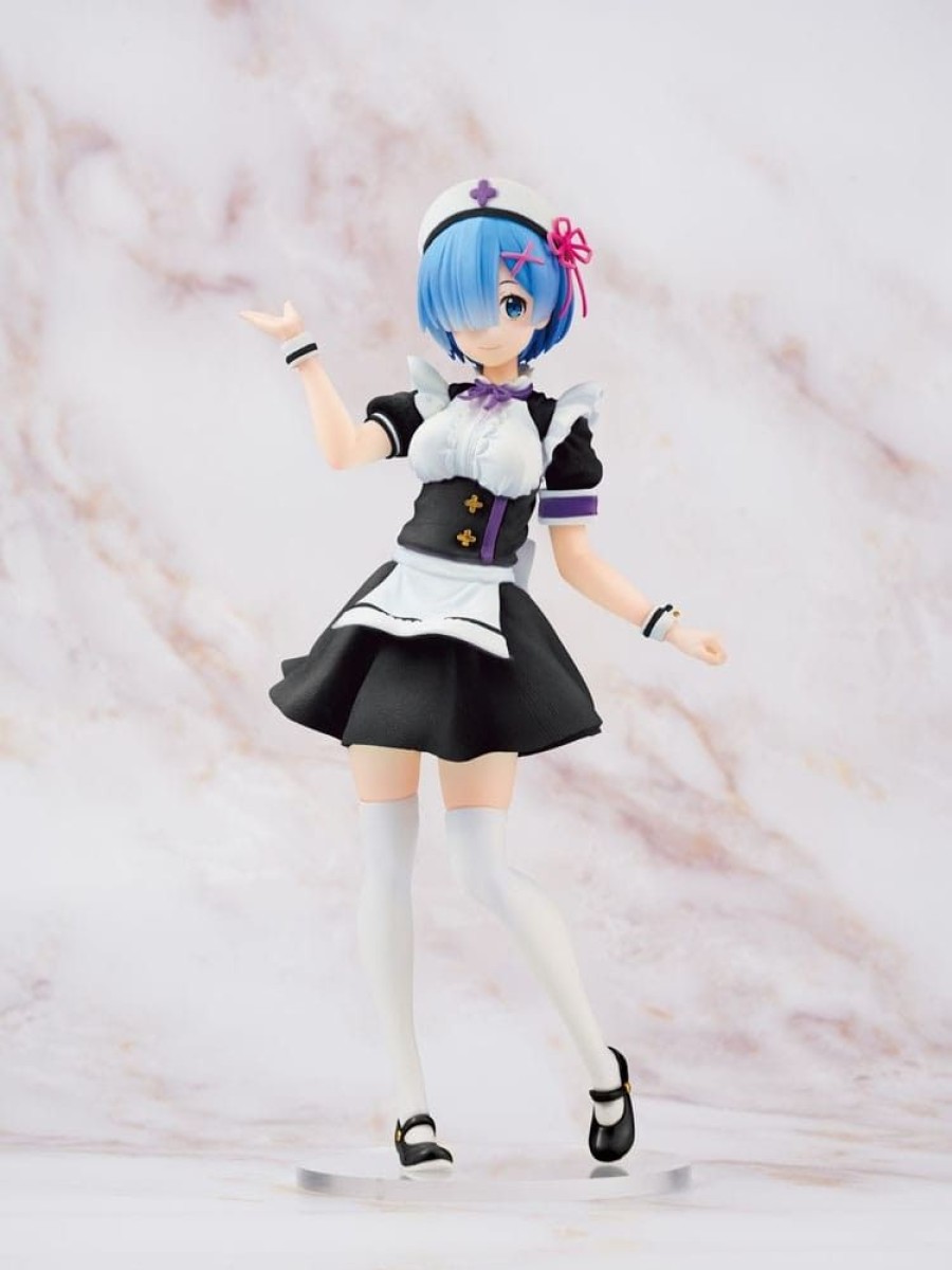 Shop Taito Anime Prize Figures | Re:Zero - Starting Life In Another World - Rem Nurse Statue / Maid Ver. Renewal Edition.: Taito Priz