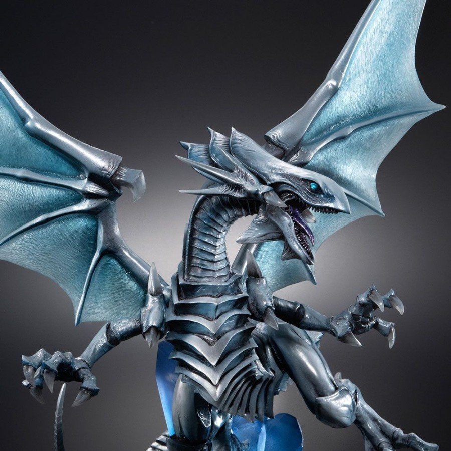 Shop MegaHouse Statues, Busts & Figures | Yu-Gi-Oh! - Blue Eyes White Dragon Statue / Art Works Monsters - Holographic Ver.: Megahouse