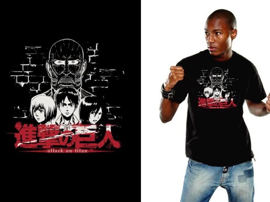 Shop Unekorn Shirts, Hoodys & Tanks | Attack On Titan - T-Shirt / Titan Face - Unisex M: Unekorn