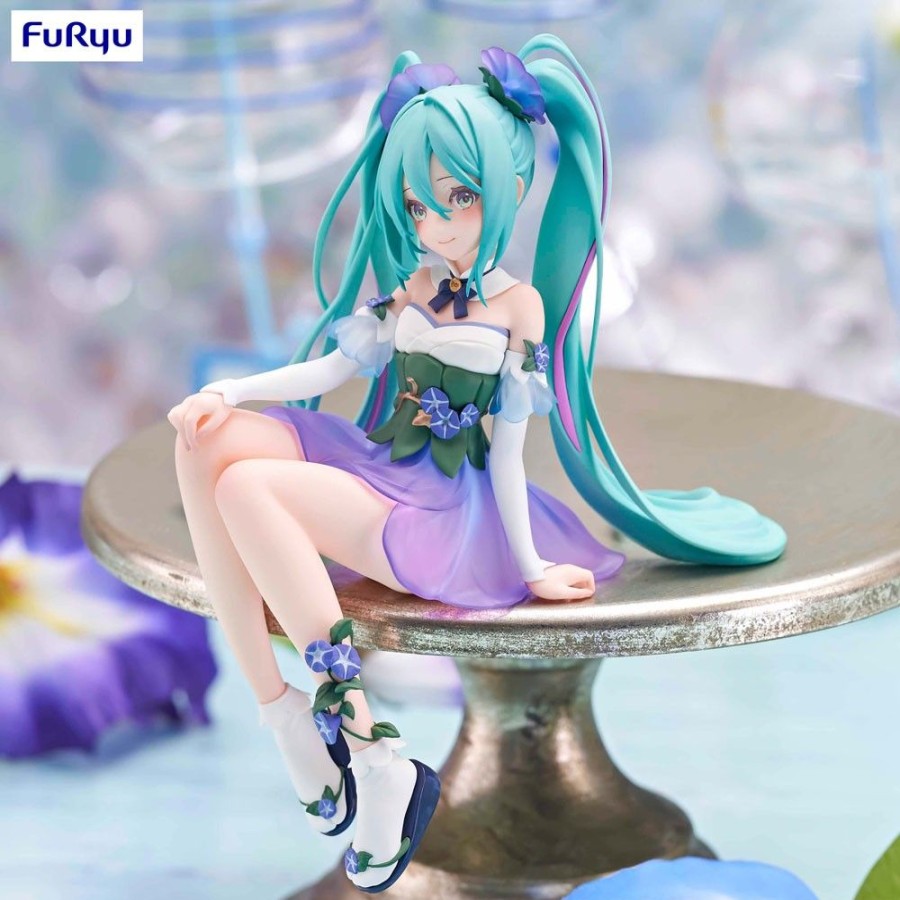 Shop Furyu Anime Prize Figures | Hatsune Miku - Hatsune Miku Noodle Stopper / Miku Flower Fairy Morning Glory Statue: Furyu