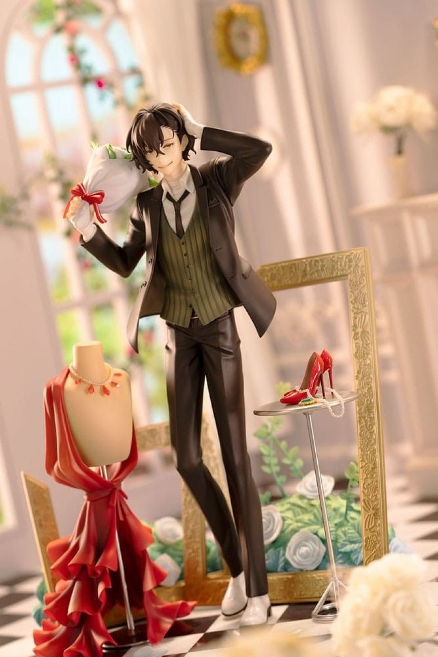 Shop Hobby Max Statues, Busts & Figures | Bungo Stray Dogs - Dazai Osamu Statue Dress Up Ver. Deluxe Edition: Hobby Max