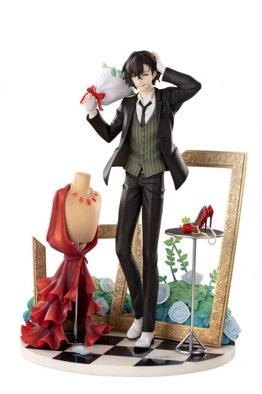 Shop Hobby Max Statues, Busts & Figures | Bungo Stray Dogs - Dazai Osamu Statue Dress Up Ver. Deluxe Edition: Hobby Max