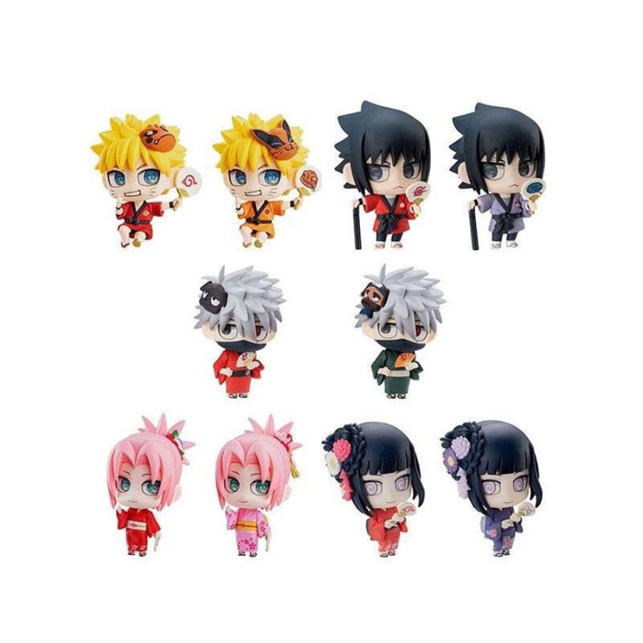 Shop MegaHouse Collectibles | Naruto Shippuden - 10Er-Pack Sammelfiguren / Petit Chara Land - 10Th Anniversary Version: Megahouse