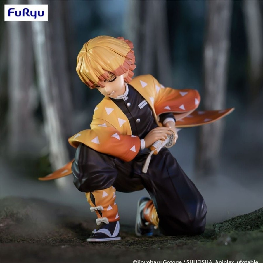 Shop Furyu Anime Prize Figures | Demon Slayer: Kimetsu No Yaiba Noodle Stopper - Zenitsu Agatsuma Statue: Furyu