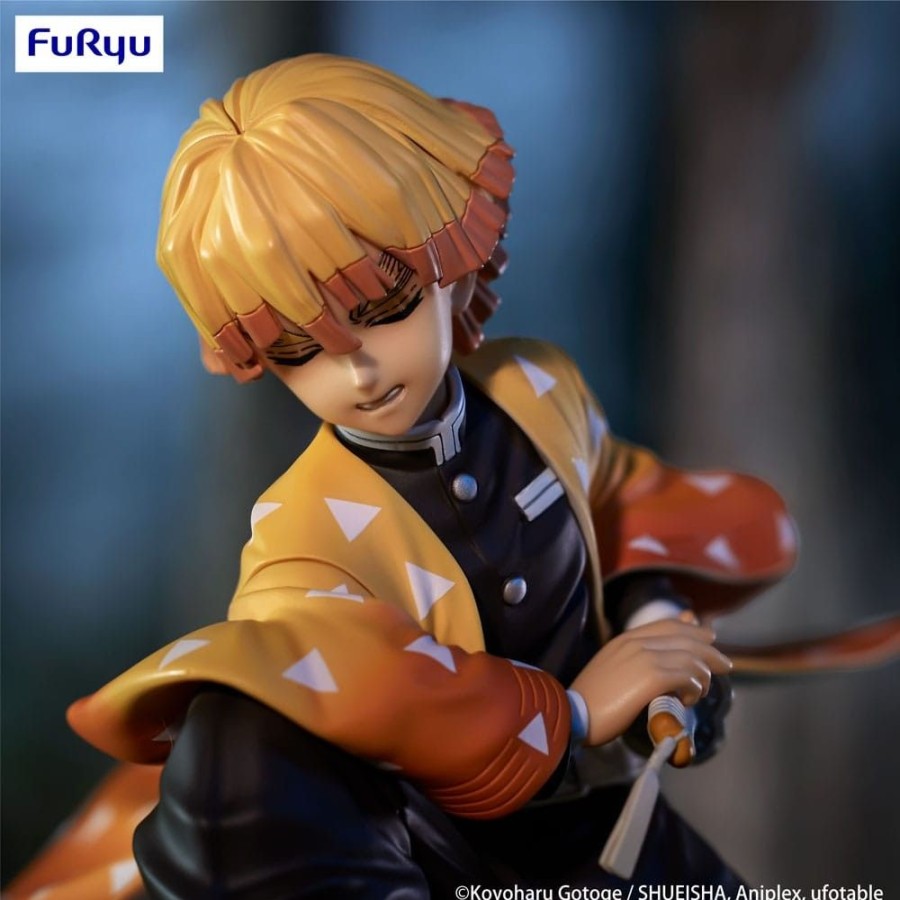 Shop Furyu Anime Prize Figures | Demon Slayer: Kimetsu No Yaiba Noodle Stopper - Zenitsu Agatsuma Statue: Furyu