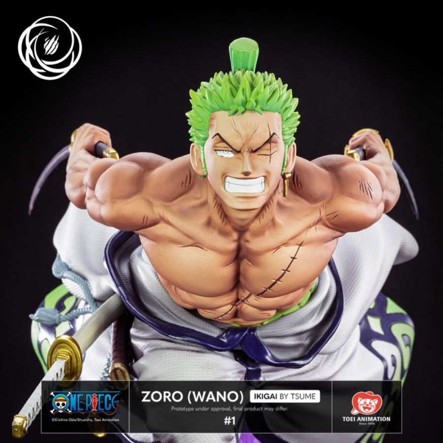 Shop Tsume Tsume Figuren & Statuen | One Piece - Zorro (Wano) Statue / Ikigai: Tsume