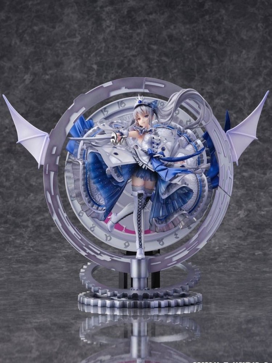 Shop Estream Premium Statues | Date A Live: Date A Bullet - White Queen Statue / Royal Blue Sapphire Dress Version: Estream