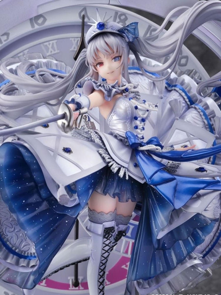 Shop Estream Premium Statues | Date A Live: Date A Bullet - White Queen Statue / Royal Blue Sapphire Dress Version: Estream