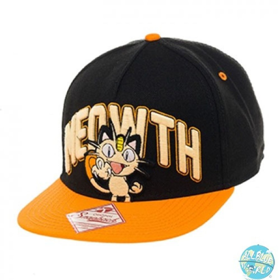 Shop Bioworld Merchandising Caps, Hats & Caps | Pokemon Meowth Hip Hop Cap Snap Back