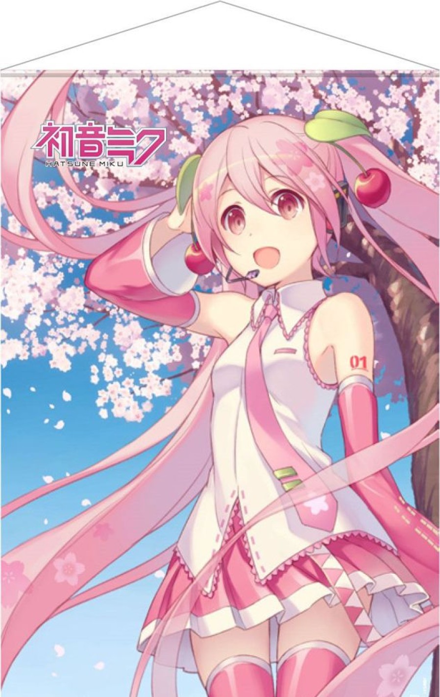 Shop POPbuddies Postcards / Posters / Wallscrolls | Hatsune Miku Wallscroll / Cherry Blossom Motiv: Popbuddies