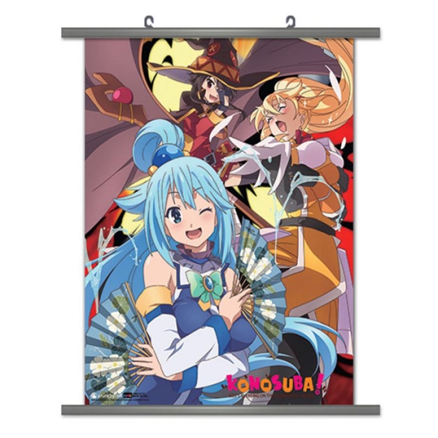 Shop CWD Postcards / Posters / Wallscrolls | Kono Subarashii Sekai Ni Shukufuku O! - Wallscroll / Motiv Megumin, Drakness & Aqua: Cwd