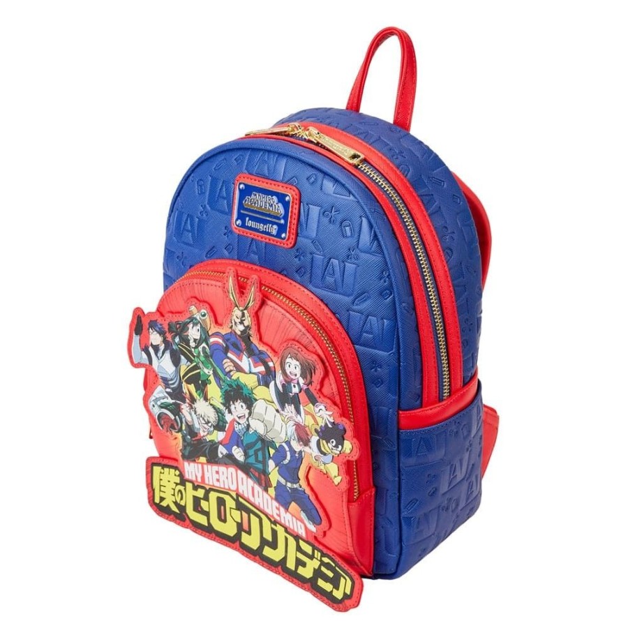 Shop Loungefly Bags | My Hero Academia - Group Debossed Logo Rucksack: Loungefly