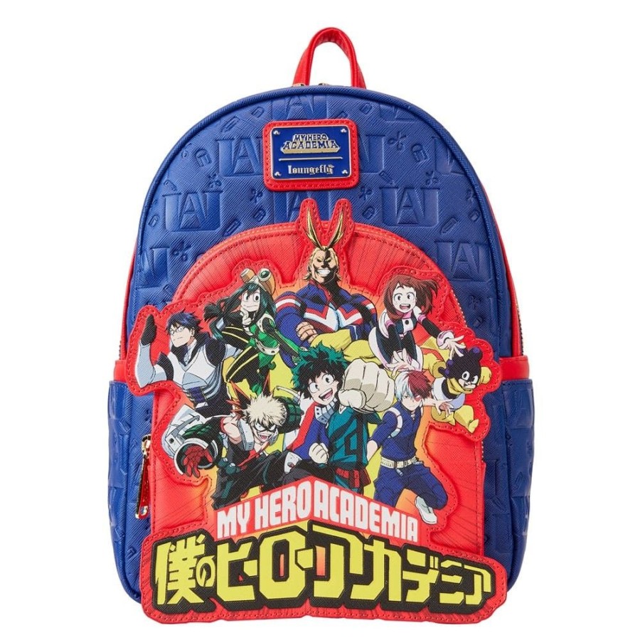 Shop Loungefly Bags | My Hero Academia - Group Debossed Logo Rucksack: Loungefly