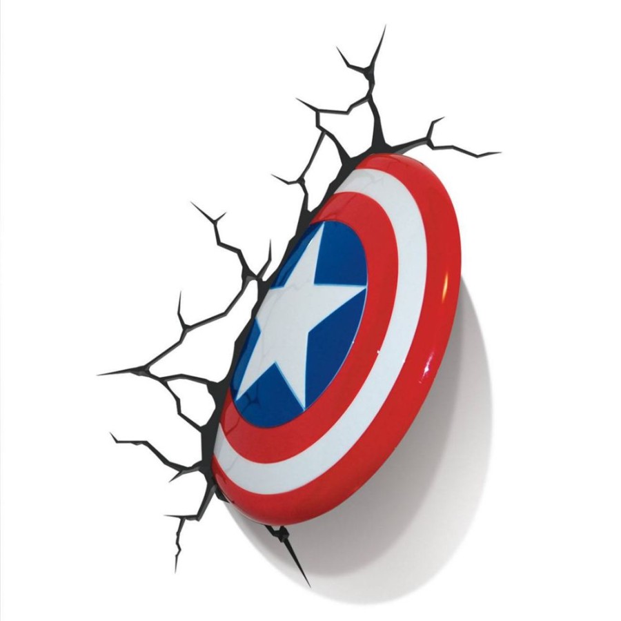 Shop 3DLight Decoration | Marvel Comics - 3D Led Leuchte - Captain America Shield: 3Dlight