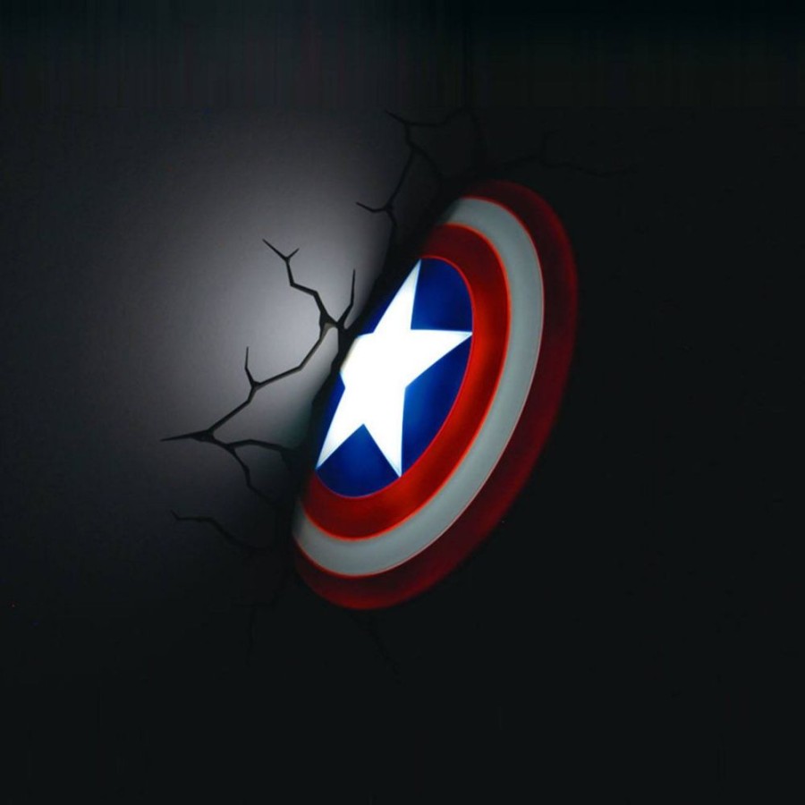 Shop 3DLight Decoration | Marvel Comics - 3D Led Leuchte - Captain America Shield: 3Dlight