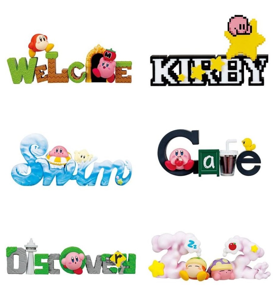 Shop Re-Ment Collectibles | Kirby - 6Er-Pack Minifiguren / Kirby & Words Display: Re-Ment