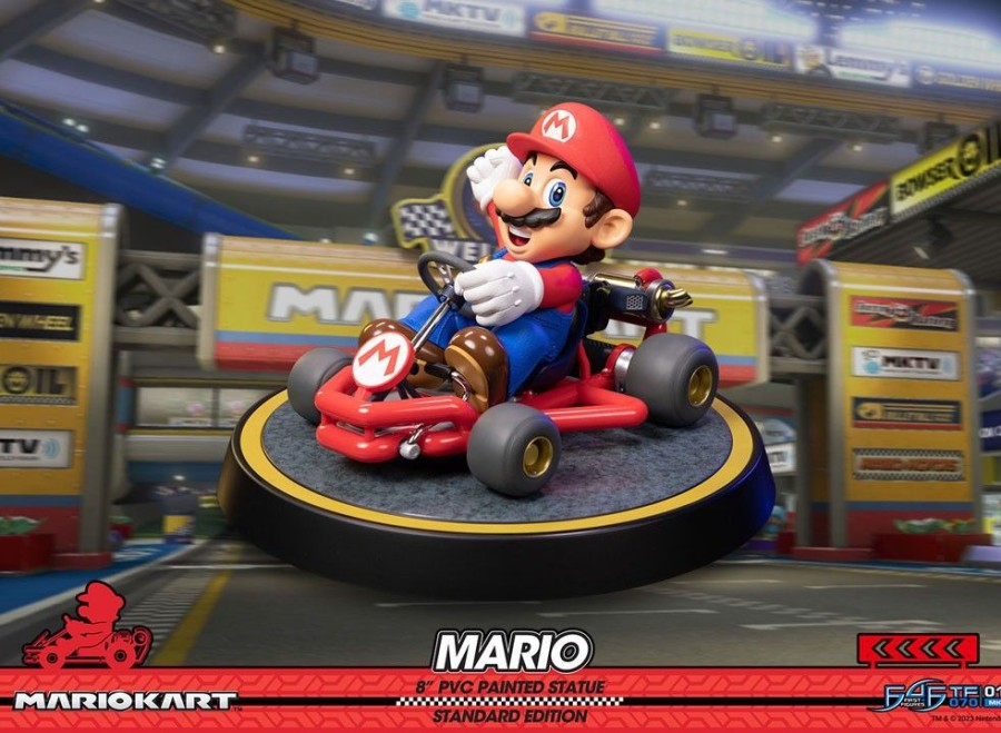 Shop First 4 Figures Premium Statues | Mario Kart - Mario Statue / Standard Edition: First 4 Figures