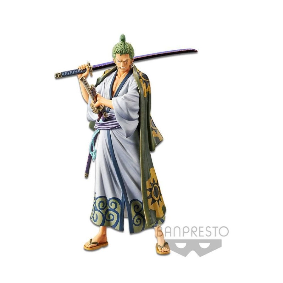 Shop Banpresto One Piece Figure | One Piece - Zorro Figur / Dxf - Grandline Men Wanokuni - Version Ii: Banpresto