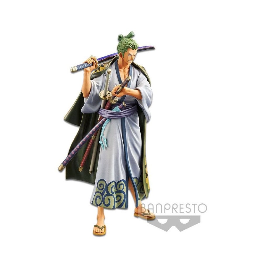 Shop Banpresto One Piece Figure | One Piece - Zorro Figur / Dxf - Grandline Men Wanokuni - Version Ii: Banpresto