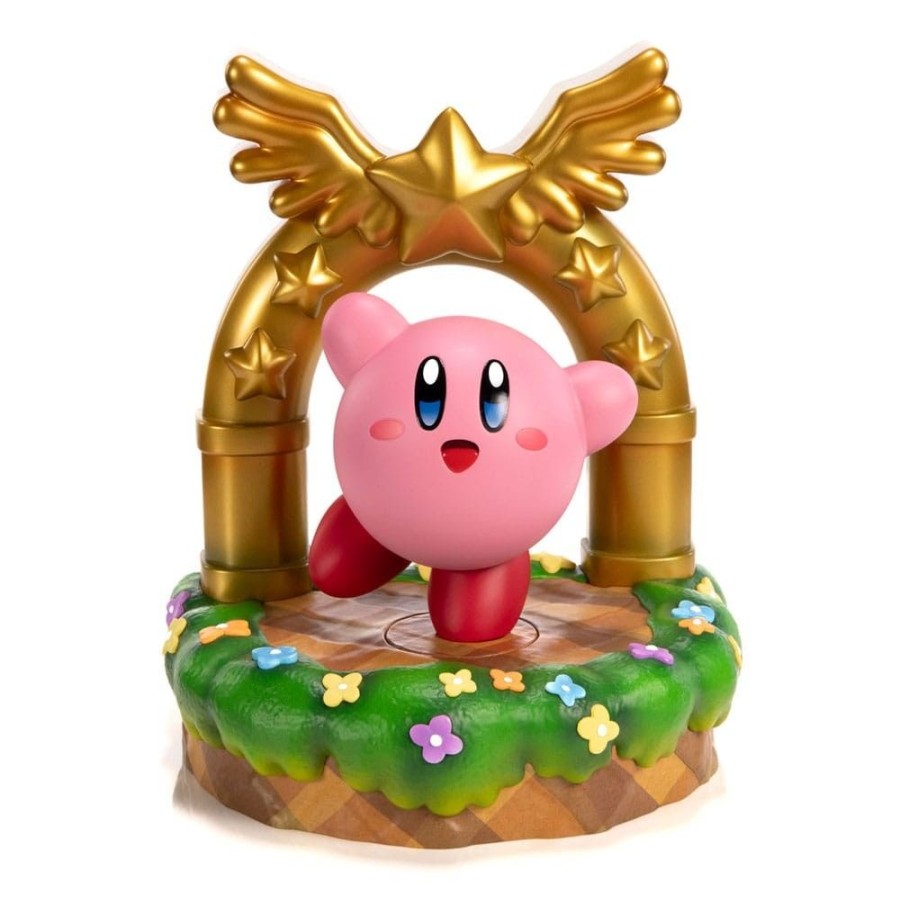 Games & Tv First 4 Figures | Kirby - Kirby Statue And The Goal Door Collector'S Edition: First 4 Figures