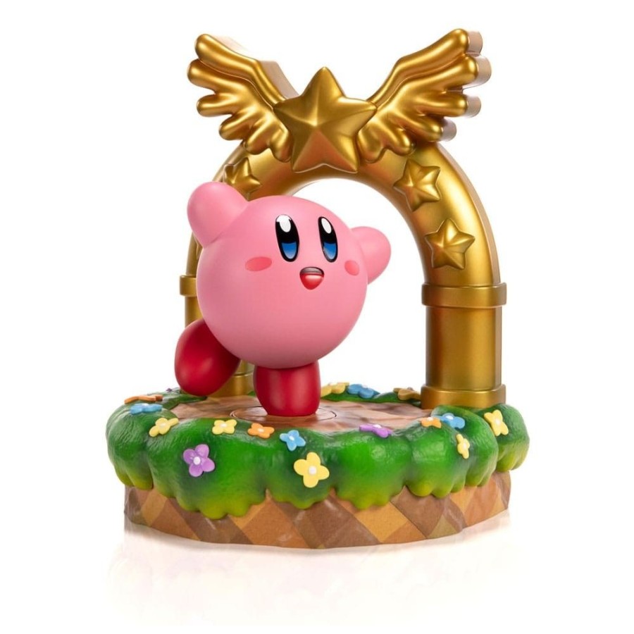 Games & Tv First 4 Figures | Kirby - Kirby Statue And The Goal Door Collector'S Edition: First 4 Figures