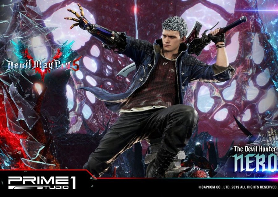 Shop Prime 1 Studio Premium Statues | Devil May Cry 5 - Nero Statue [Rucklaufer]: Prime 1 Studio