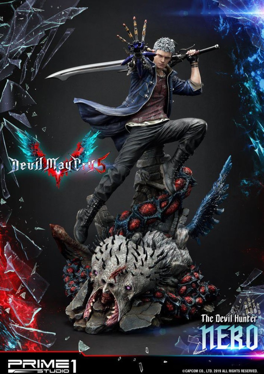 Shop Prime 1 Studio Premium Statues | Devil May Cry 5 - Nero Statue [Rucklaufer]: Prime 1 Studio