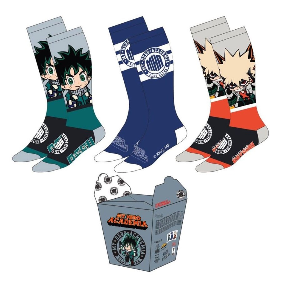 Shop cerda Merchandise | My Hero Academia Socken 3Er-Pack Izuku X Bakugo: Cerda