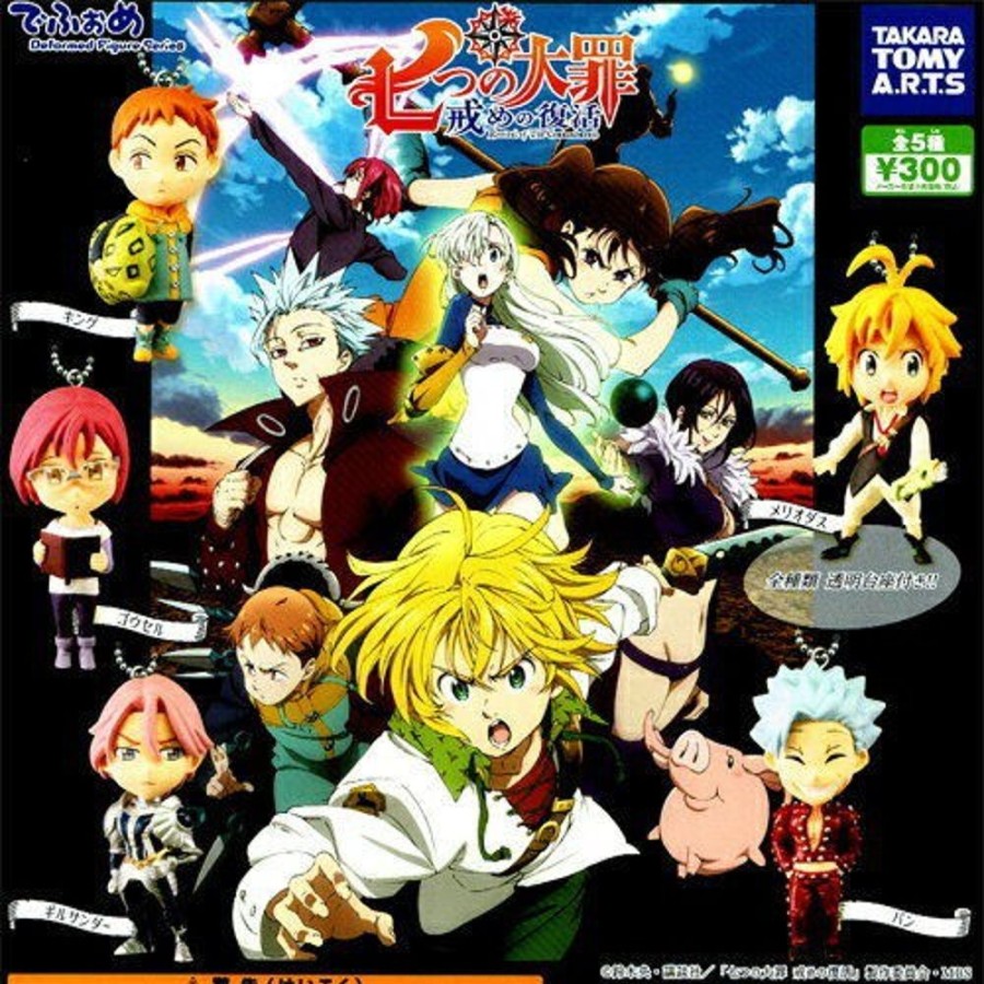 Shop Tomy Collectibles | Seven Deadly Sins - Meliodas Keychain / Gashapon:Tomy