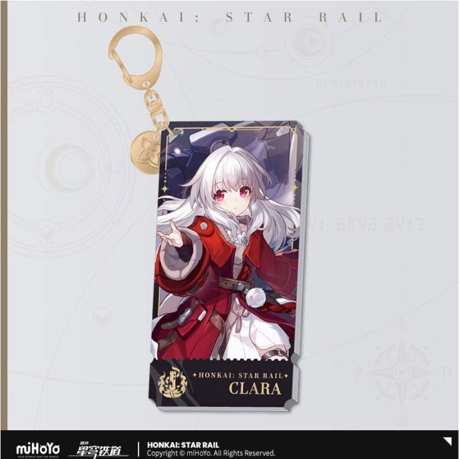 Shop MiHoYo Keychain | Honkai: - Star Rail Light Charakter Acryl Schlusselanhanger / Clara: Mihoyo