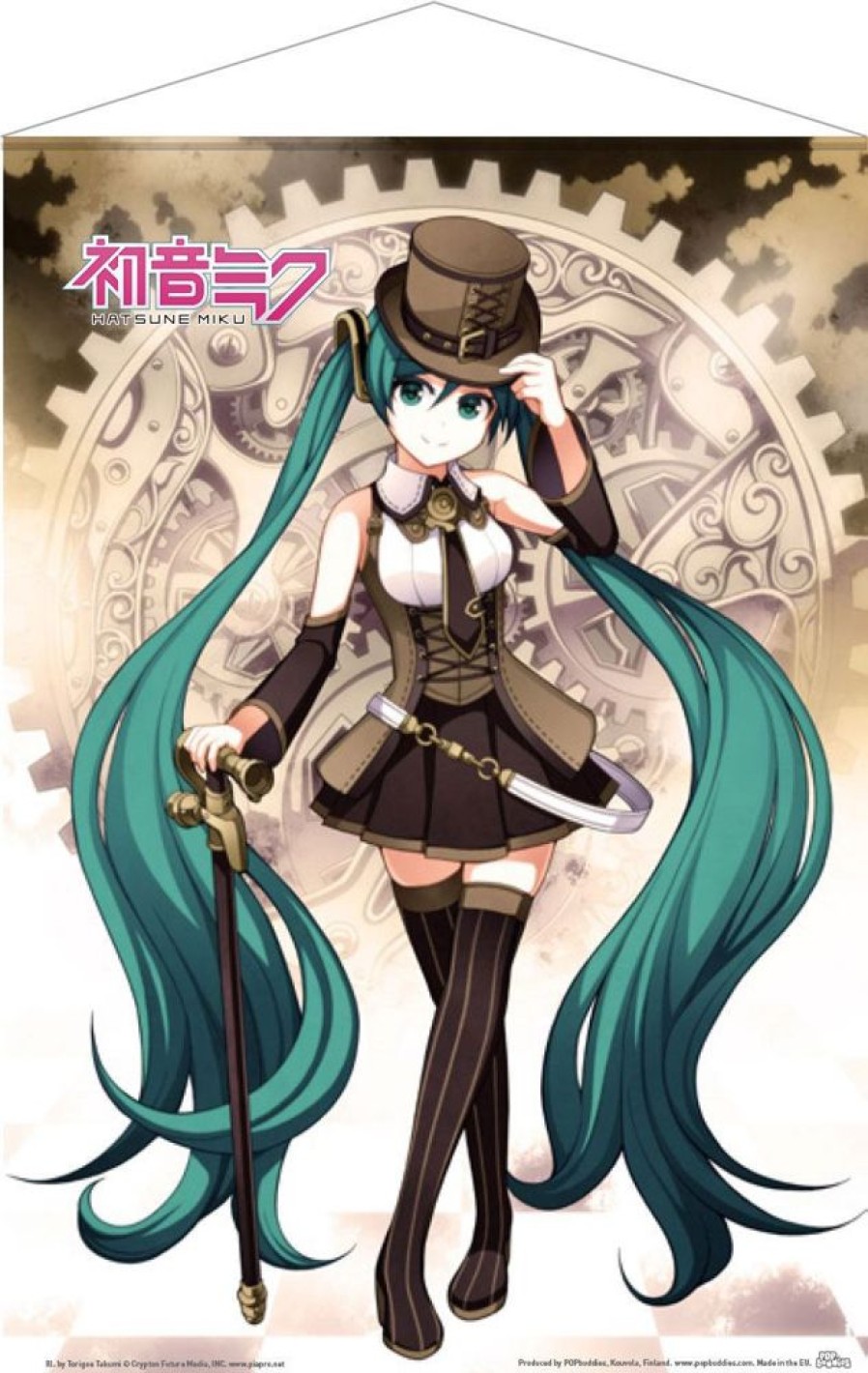 Shop POPbuddies Postcards / Posters / Wallscrolls | Hatsune Miku Wallscroll / Steampunk Motiv: Popbuddies