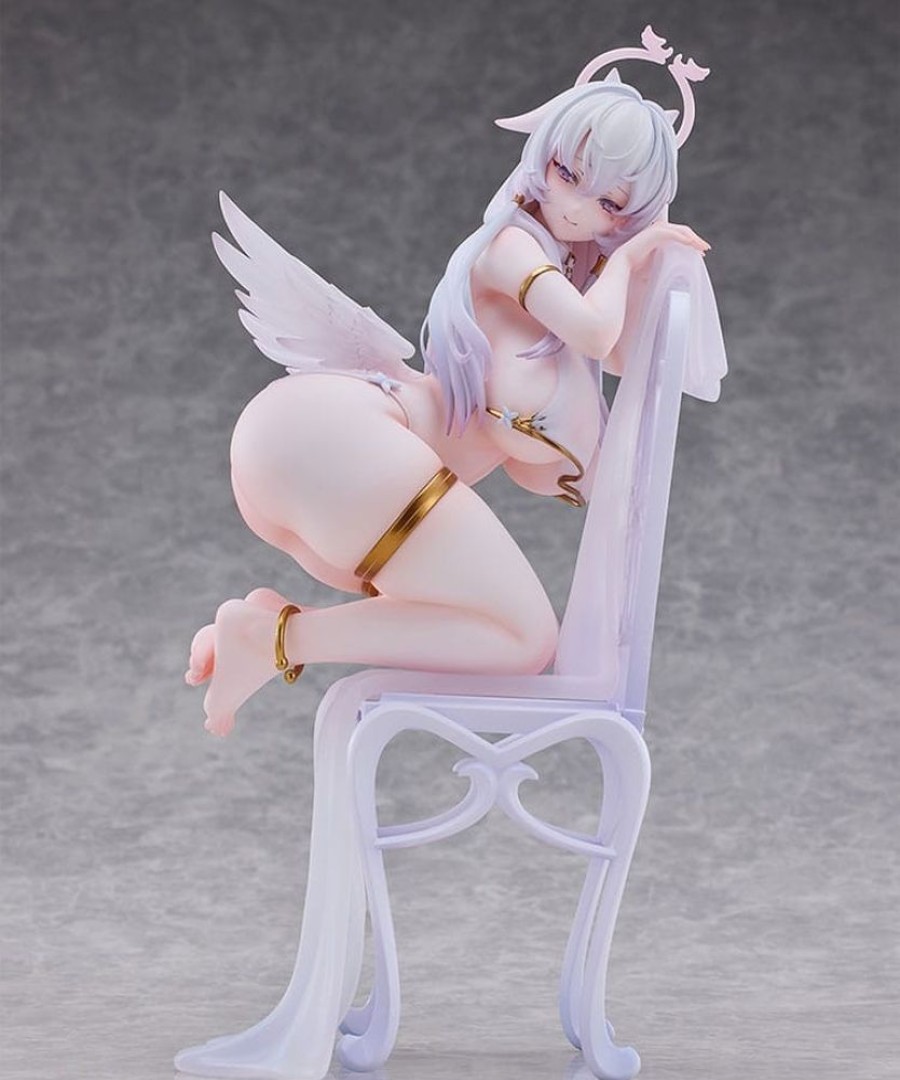 Shop Hotvenus Statues, Busts & Figures | Original Character - Pure White Angel-Chan Statue / Tapestry Set Edition: Hotvenus