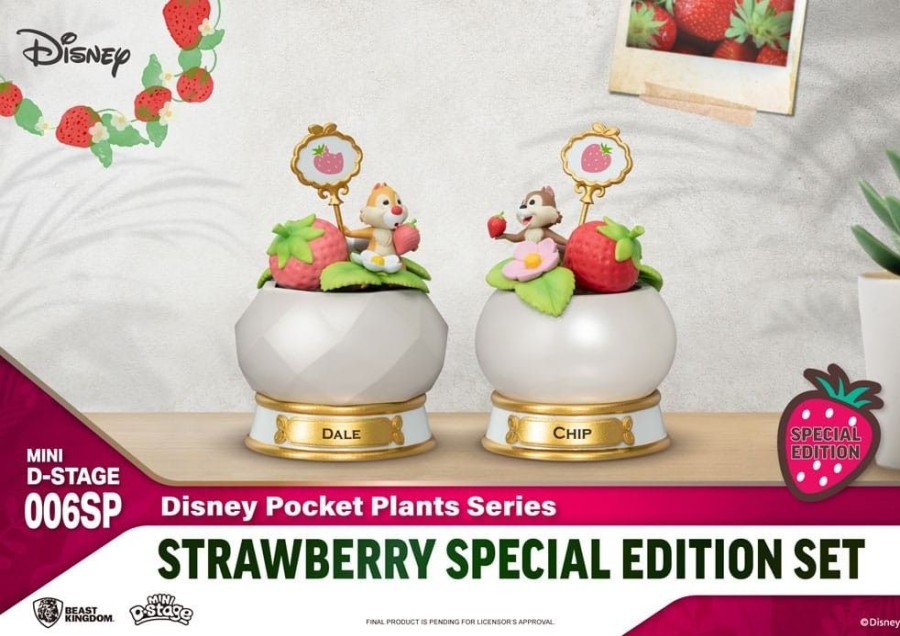 Cinema & Comic Beast Kingdom Toys | Disney - Pocket Plants Series / Strawberry Mini Diorama Stage - Special Edition Set: Beast Kingdom