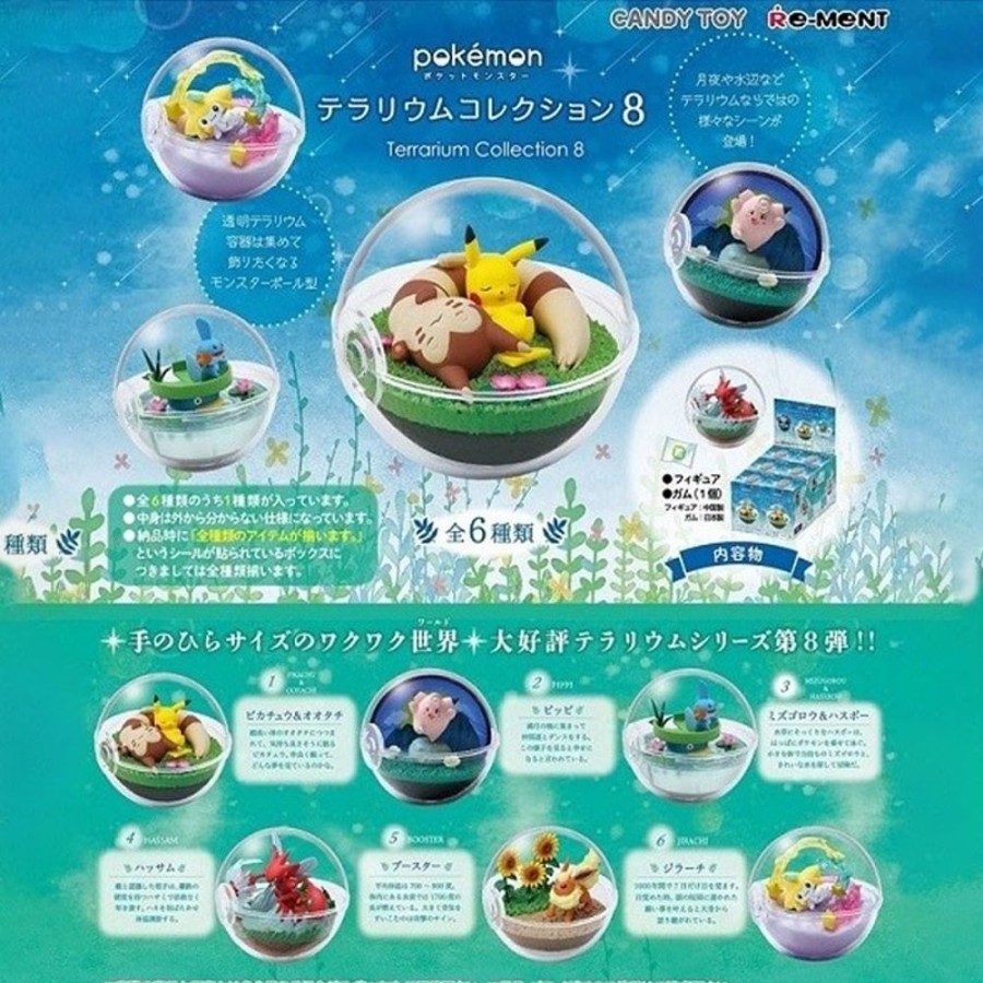 Shop Re-Ment Collectibles | Pokemon - 1X Terrarium Figur / Blindbox - Collection Vol.8: Re-Ment