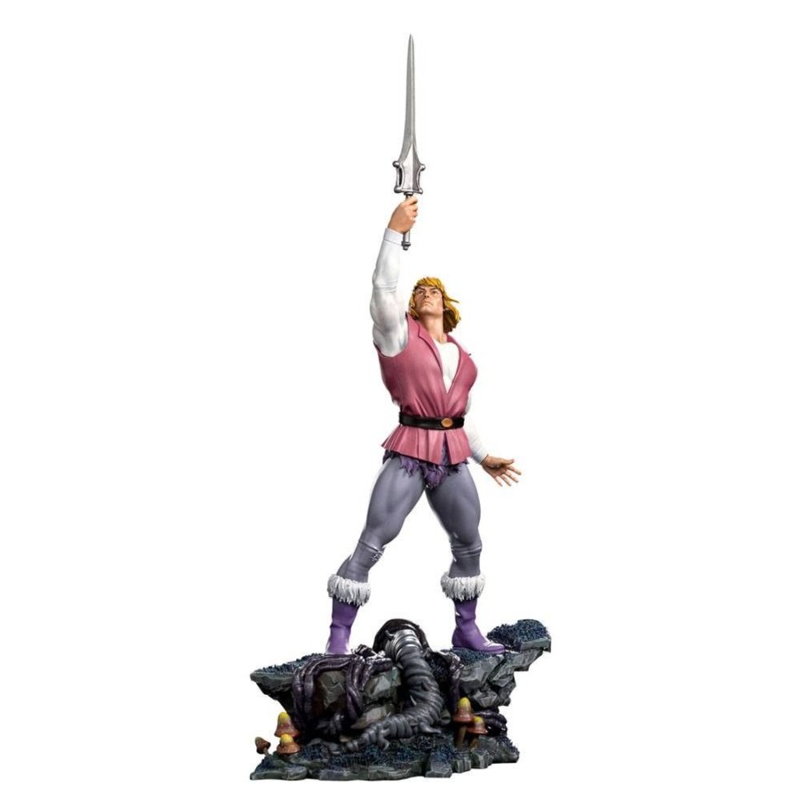 Shop Iron Studios Premium Statuen | Masters Of The Universe - Prince Adam Statue / He-Man: Iron Studios