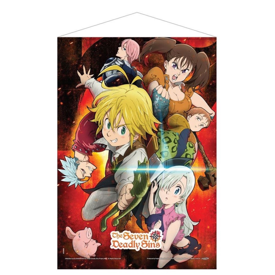 Shop POPbuddies Postkarten / Poster / Wallscrolls | The Seven Deadly Sins - Key Art Visual Wallscroll: Popbuddies