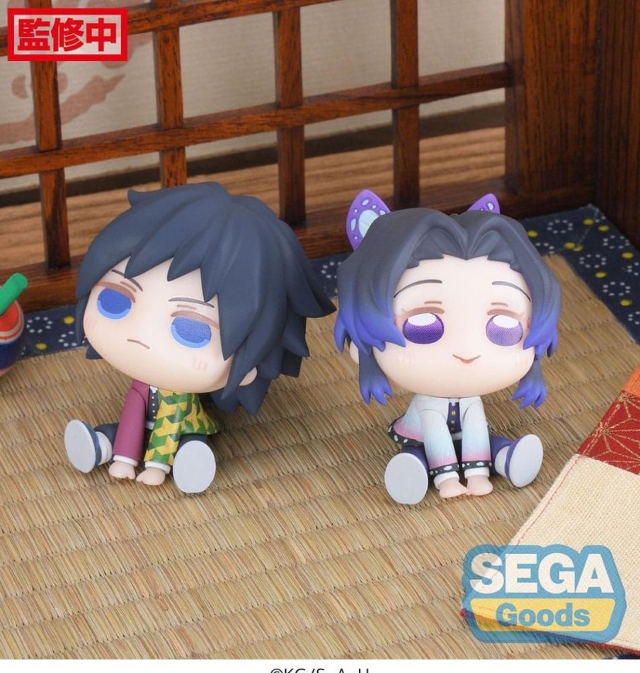 Shop Sega Anime Prize Figures | Demon Slayer Kimetsu No Yaiba Chubby Collection - Shinobu Kocho & Giyu Tomioka (Ex) Statue: Sega