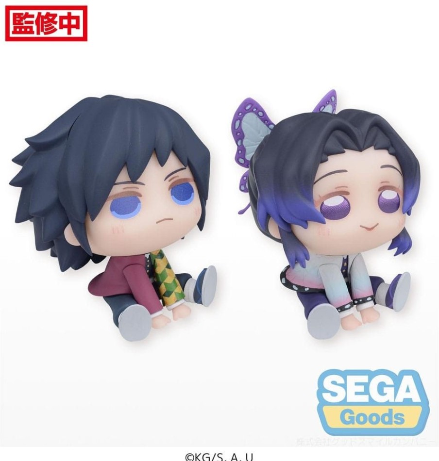 Shop Sega Anime Prize Figures | Demon Slayer Kimetsu No Yaiba Chubby Collection - Shinobu Kocho & Giyu Tomioka (Ex) Statue: Sega