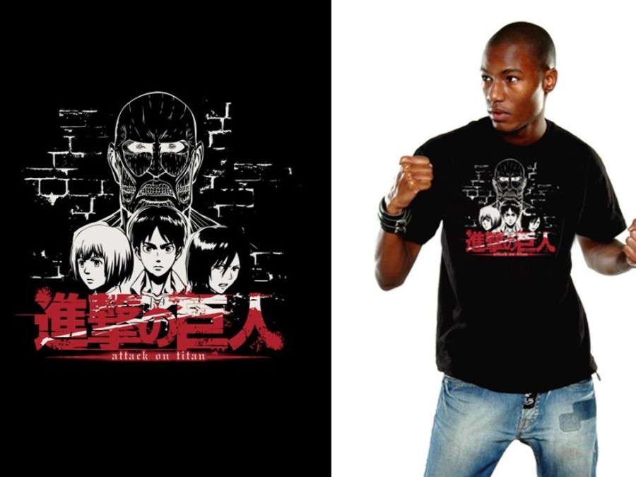 Shop Unekorn Shirts, Hoodys & Tanks | Attack On Titan - T-Shirt / Titan Face - Unisex Xl: Unekorn