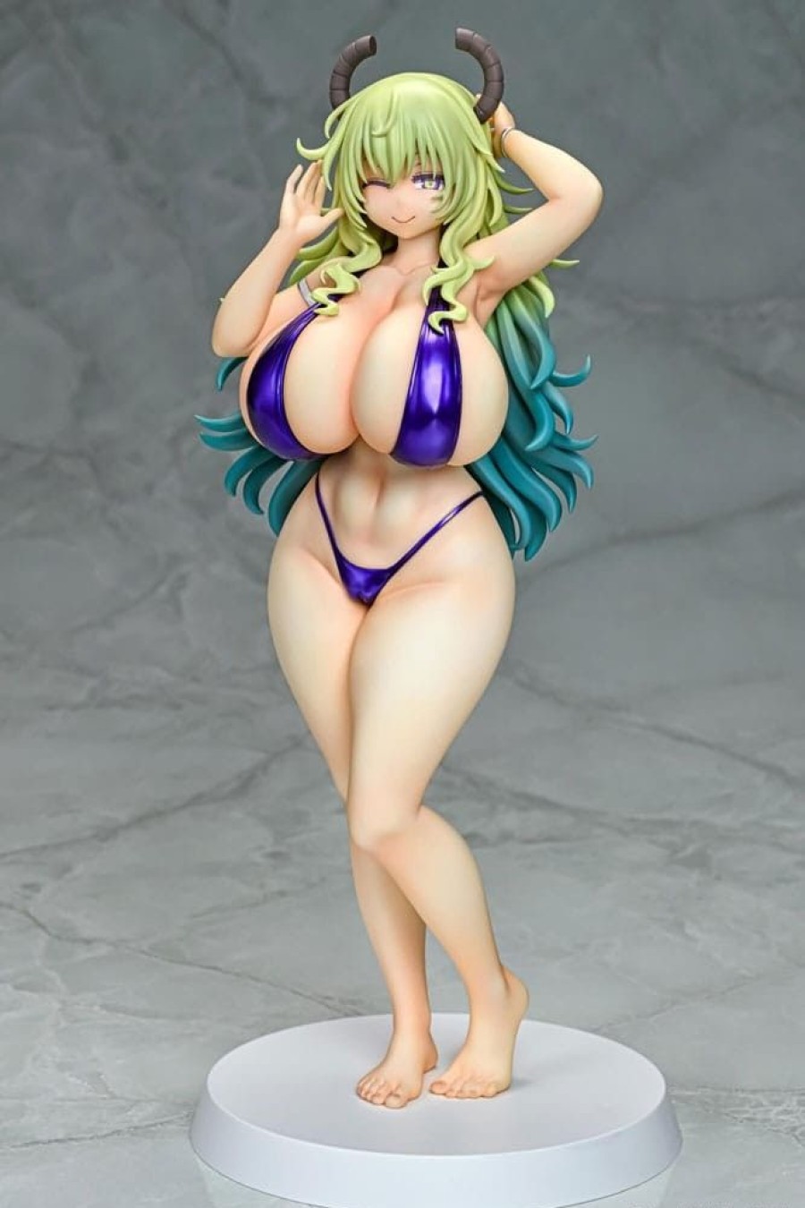 Shop Q-Six Hentai Figuren | Miss Kobayashi'S Dragon Maid - Lucoa Statue / Bikini Style: Q-Six