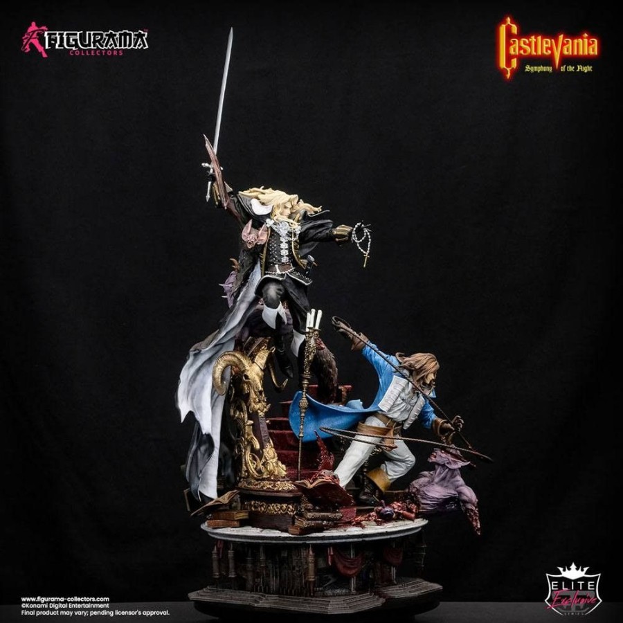 Shop Figurama Collectors Premium Statues | Castlevania Symphony Of The Night - Alucard & Richter Belmont Statue / Elite Exclusive: Figurama Col