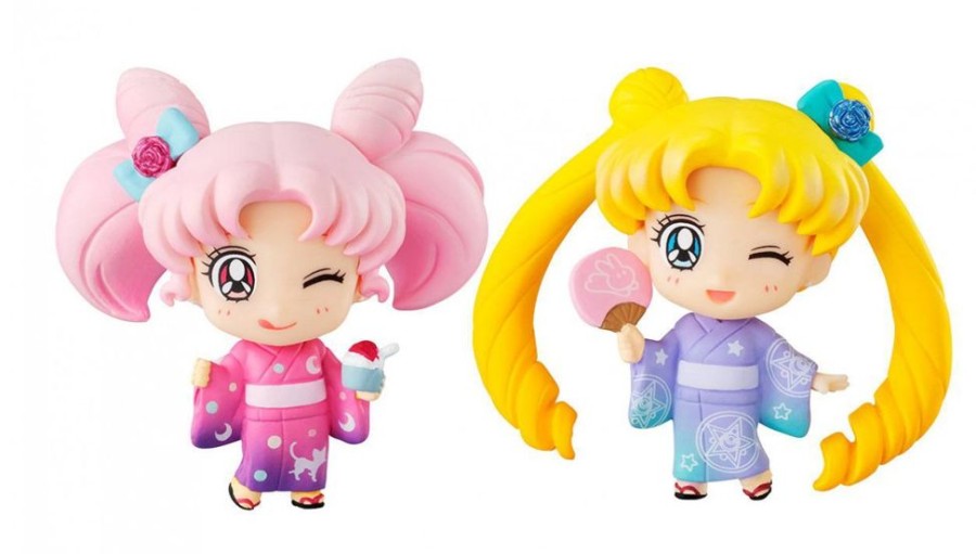 Shop MegaHouse Collectibles | Sailor Moon - Sailor Moon & Chibiusa Minifigure-Set / Petit Chara Reihe: Megahouse