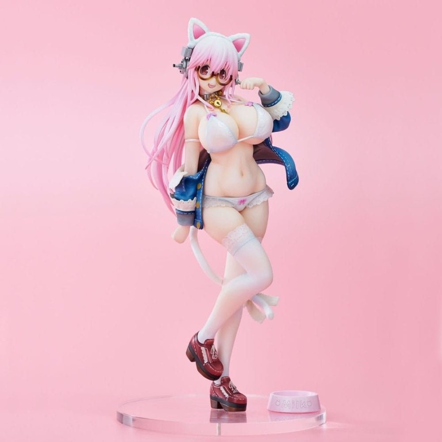 Shop Union Creative Statues, Busts & Figures | Super Sonico - Super Sonico Statue / White Cat Ver.: Union Creative