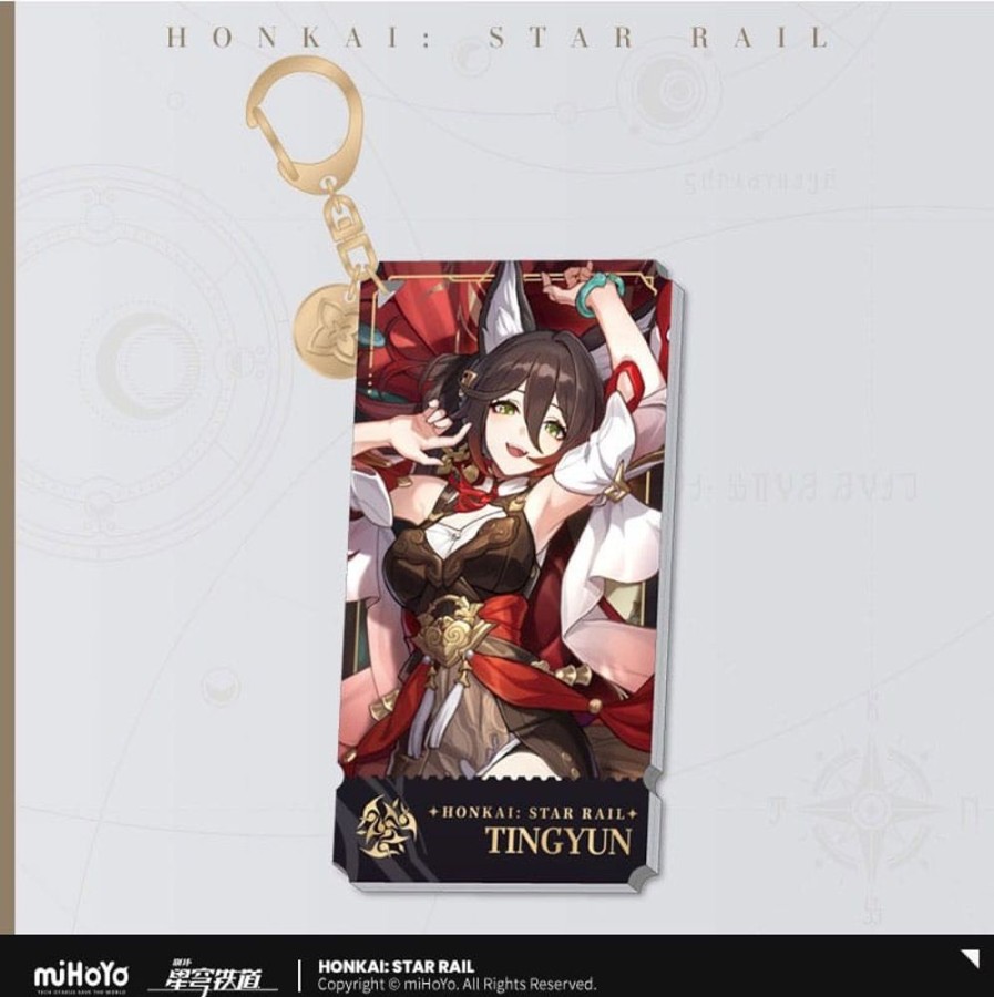 Shop MiHoYo Keychain | Honkai: - Star Rail Light Charakter Acryl Schlusselanhanger / Tingyun: Mihoyo