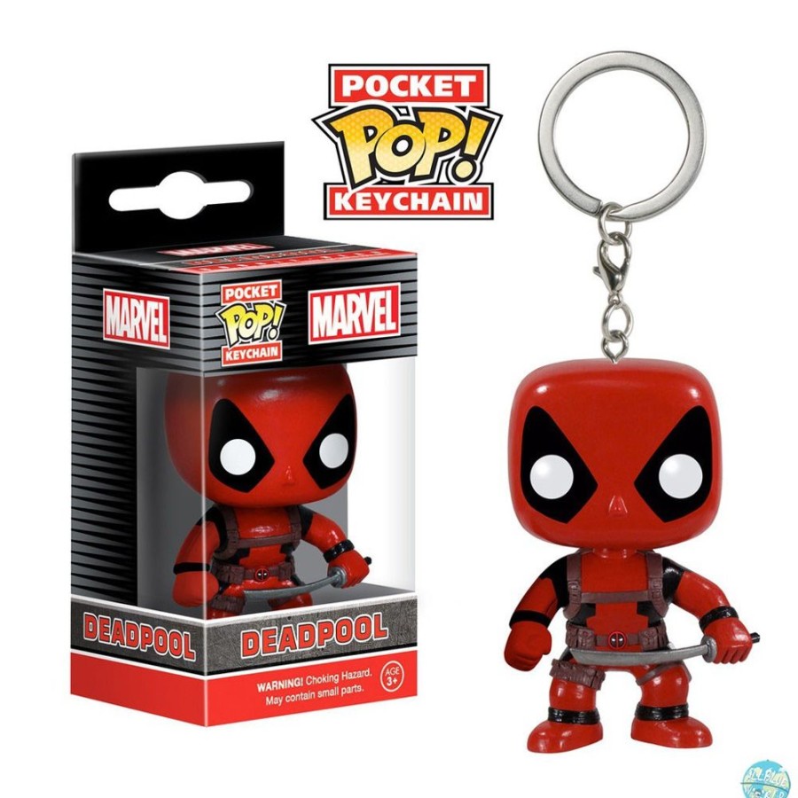 Shop Funko Keychain | Marvel Comics Pocket Pop! Vinyl Schlusselanhanger Deadpool 4 Cm