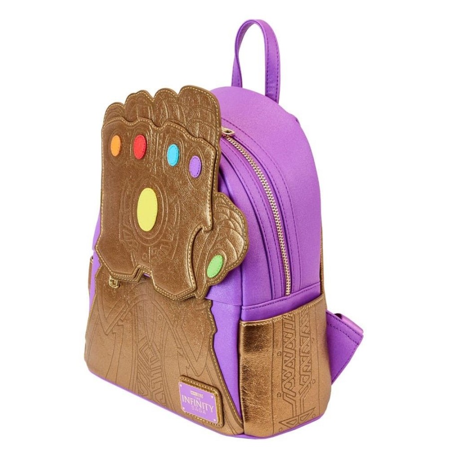 Shop Loungefly Bags | Marvel - Rucksack Shine Thanos Gauntlet: Loungefly